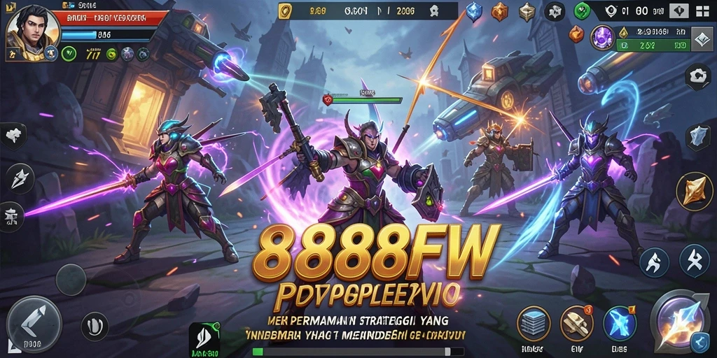 Tangkapan layar permainan 888FW menampilkan aksi strategi yang mendebarkan.